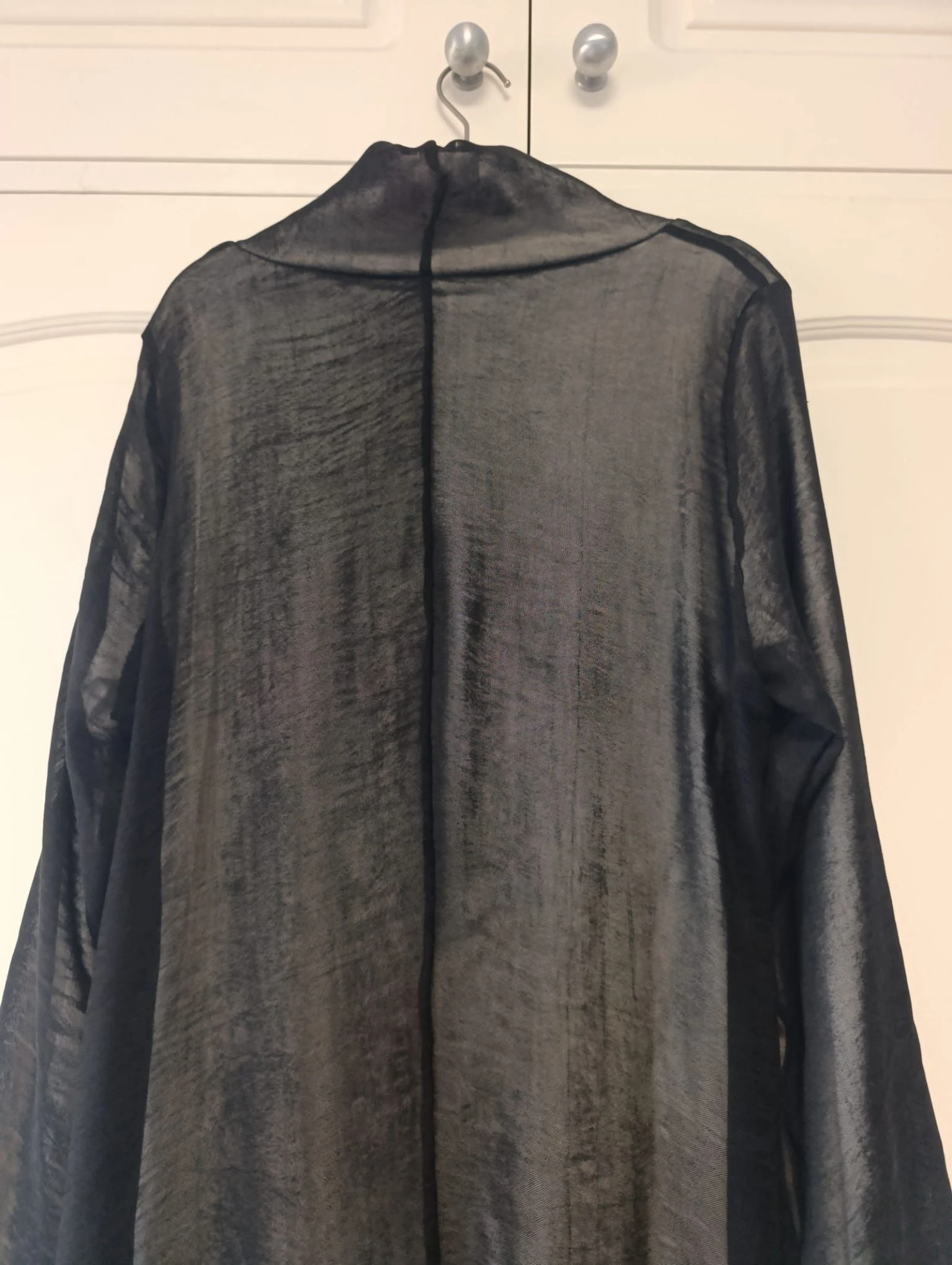 Vestido Zara largo combinado duplo tecido tamanho L – photo 9